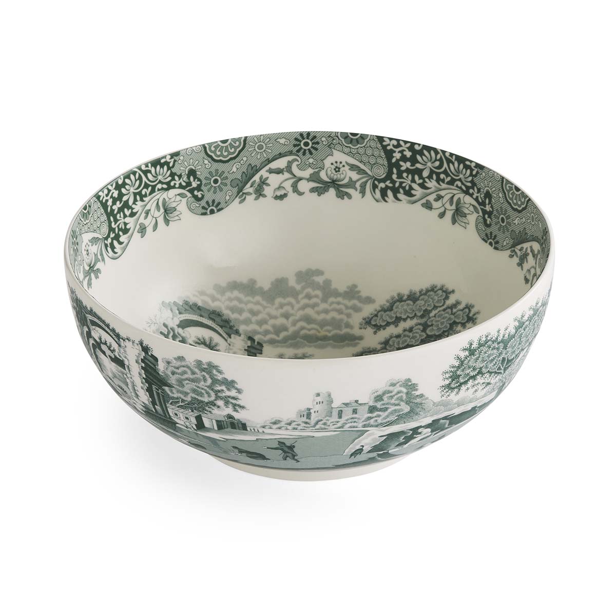 Heritage Green Italian Round Statement Bowl image number null